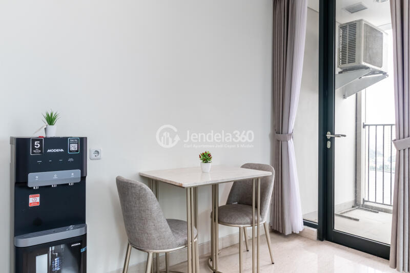 Dining Room Modern 1BR Apartment at Southgate Residence Middle Floor