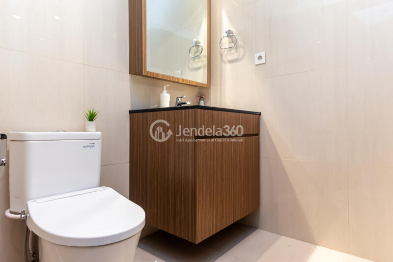 Bathroom Elegant Studio Apartment at Branz Mega Kuningan Apartment Low Floor