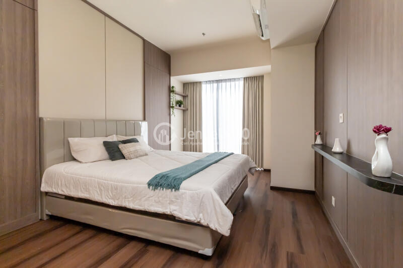 Bedroom 1 Low Floor 3BR Apartment with  View at Branz Mega Kuningan Apartment