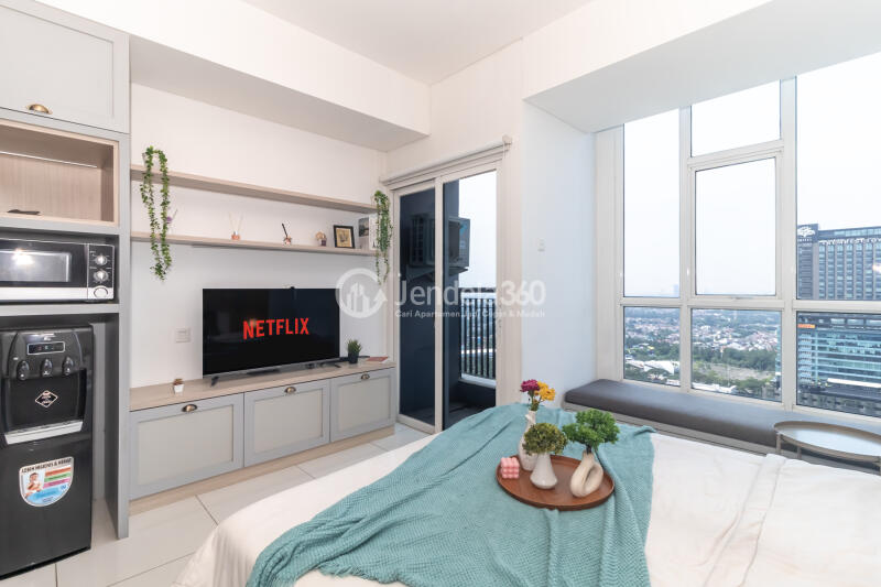 Bedroom High Floor Studio Apartment with City View at Roseville SOHO & Suites