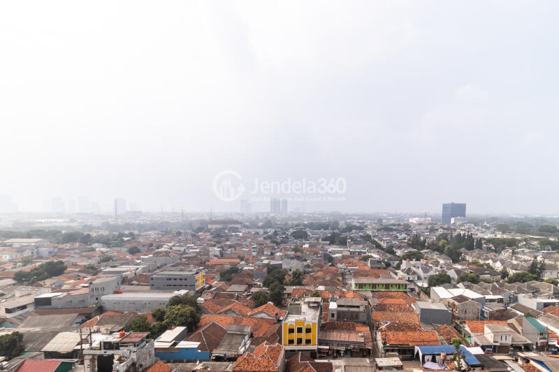 Balcony Middle Floor 1BR Apartment with City View at M Town Residence Serpong