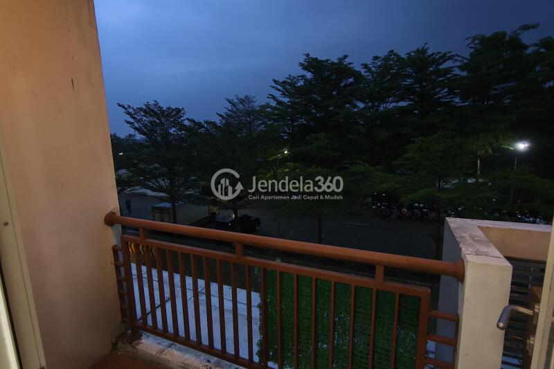 Balcony Elegant Studio Apartment at Sentul Tower Apartment Low Floor