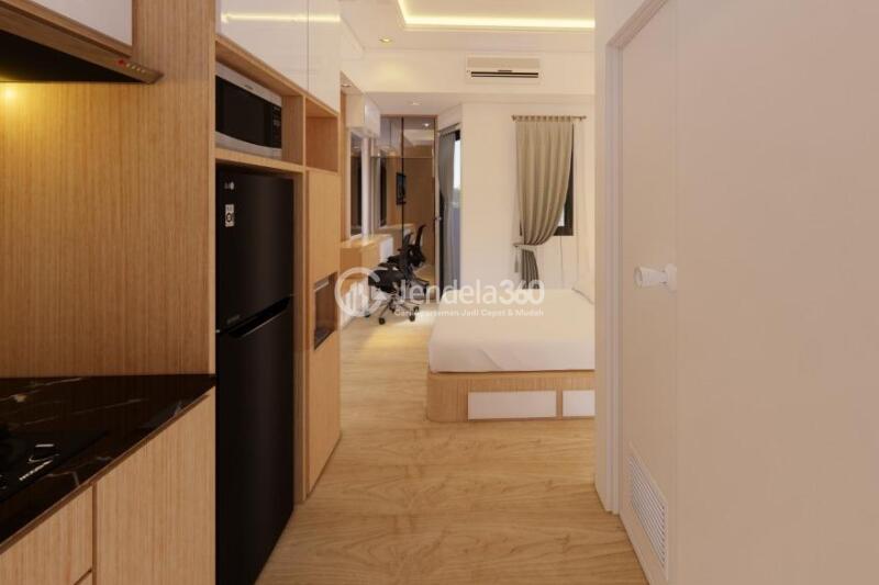 Bedroom Studio Apartment with Swimming Pool View at Begawan Malang Apartment