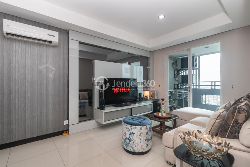 Living Room 2BR Sky Terrace Apartment at Tower Pecatu