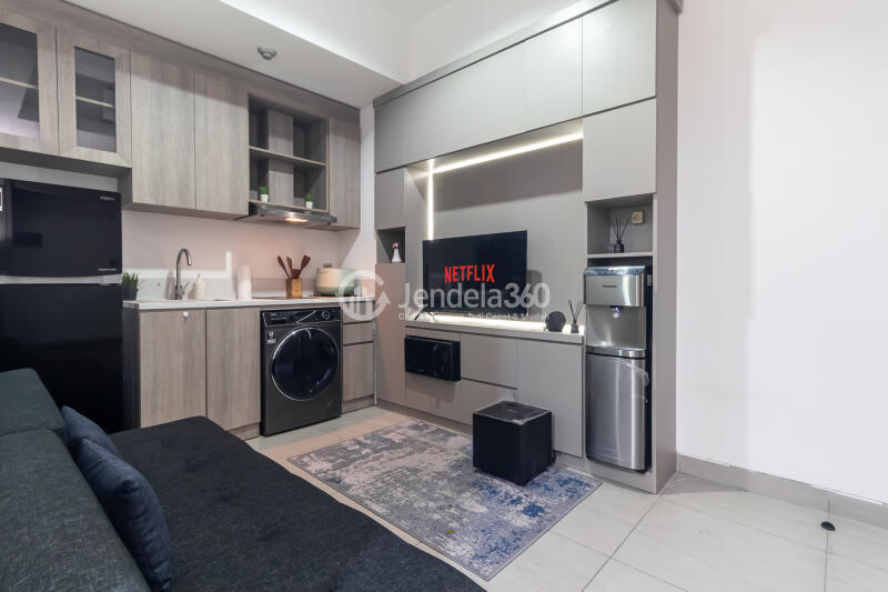 Living Room Low Floor 2BR Apartment with Pool View at Fatmawati City Center Apartment