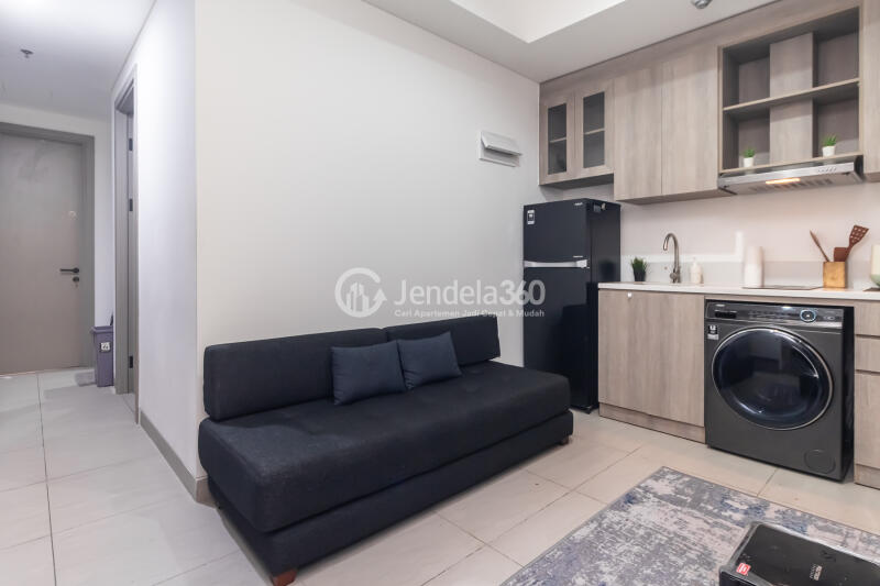 Living Room Low Floor 2BR Apartment with Pool View at Fatmawati City Center Apartment