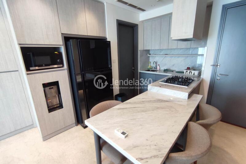Dining Room Homey 2BR Apartment at Setiabudi Sky Garden Tower Sky