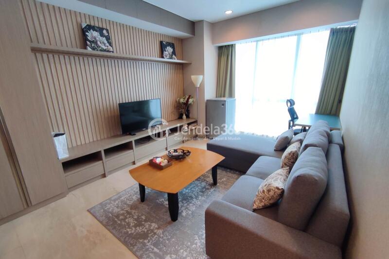 Living Room 2BR Setiabudi Sky Garden Apartment at High Floor