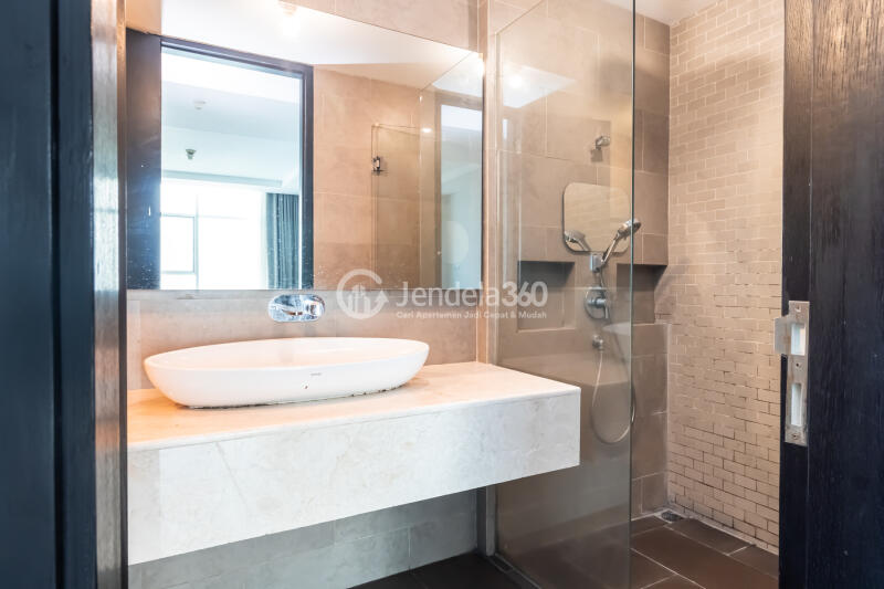 Bathroom Cozy 2BR Apartment Low Floor with - View at Satu8 Residences