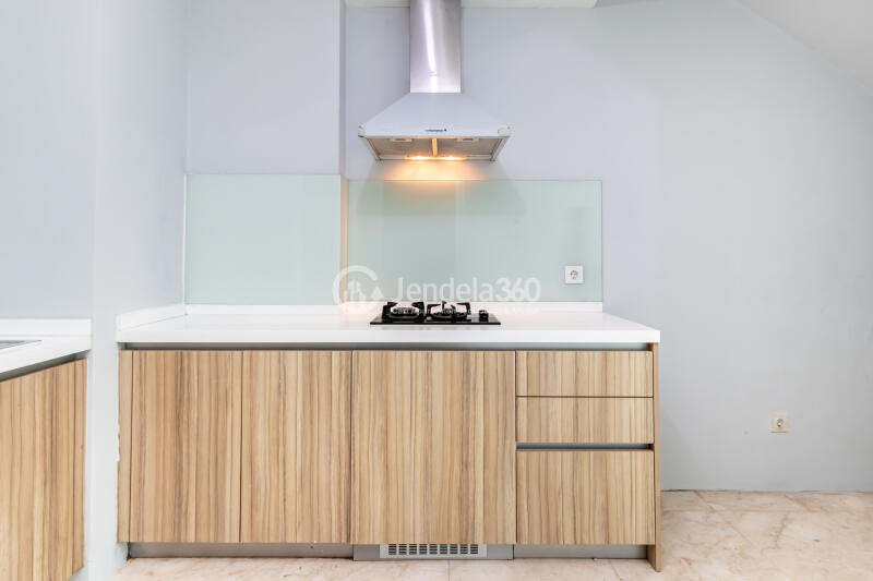 Kitchen Cozy 2BR Apartment Low Floor with - View at Satu8 Residences