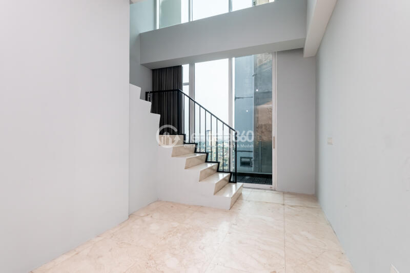 Living Room Cozy 2BR Apartment Low Floor with - View at Satu8 Residences