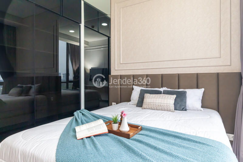 Bedroom 1 Low Floor 2BR Apartment with  View at Condominium Marigold Navapark Apartment