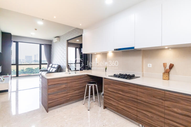 Kitchen Low Floor 2BR Apartment with  View at Condominium Marigold Navapark Apartment