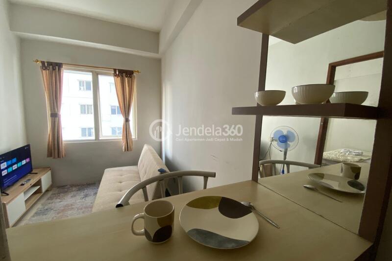 Dining Room Low Floor 2BR Apartment with  View at Pinewood Jatinangor Apartment