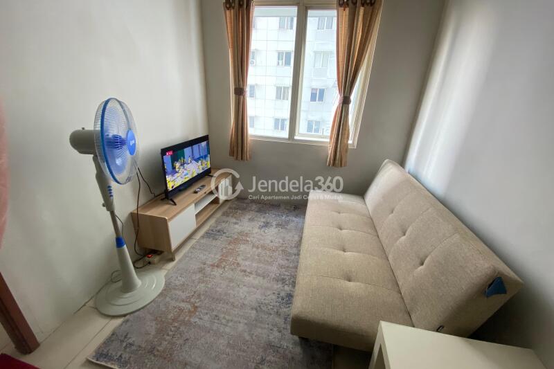 Living Room Low Floor 2BR Apartment with  View at Pinewood Jatinangor Apartment