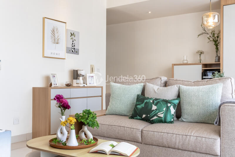 Living Room 2BR Apartment with  View at Orange County Lippo Cikarang