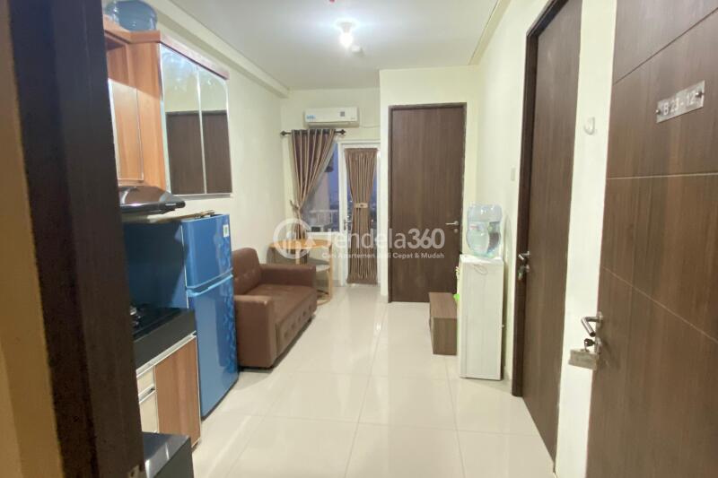 Living Room Elegant 2BR Apartment High Floor with LRT Station View at Grand Icon Caman Apartment