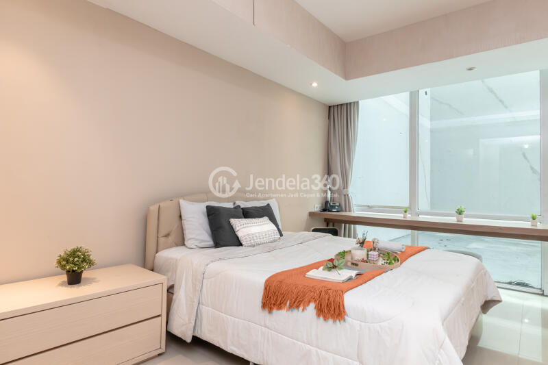 Bedroom Homey Studio Apartment at U Residence Karawaci Low Floor