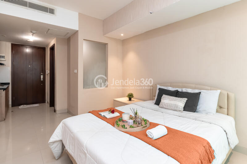 Bedroom Homey Studio Apartment at U Residence Karawaci Low Floor