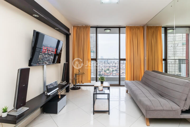 Living Room Good Deal 2BR Apartment at Taman Rasuna Apartment Tower Tower 17