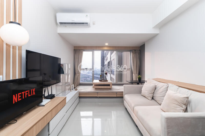 Living Room 1BR Orange County Lippo Cikarang Apartment at Low Floor