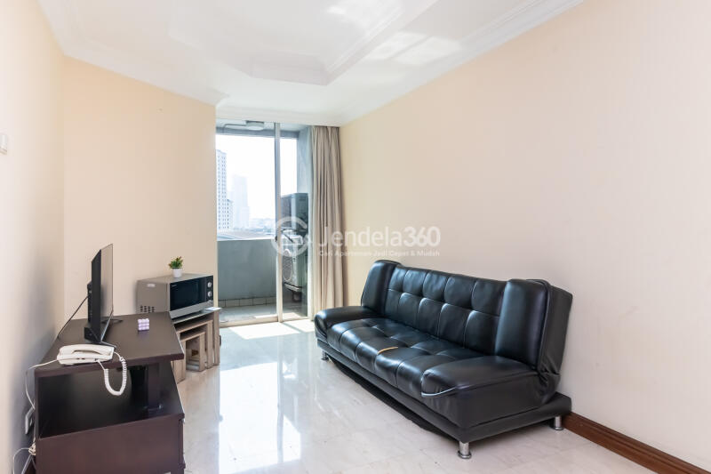 Living Room Low Floor 1BR Apartment with  View at Puri Imperium Apartmentjl Kuningan Madya kav 5 GunturSetiabudi jaksel