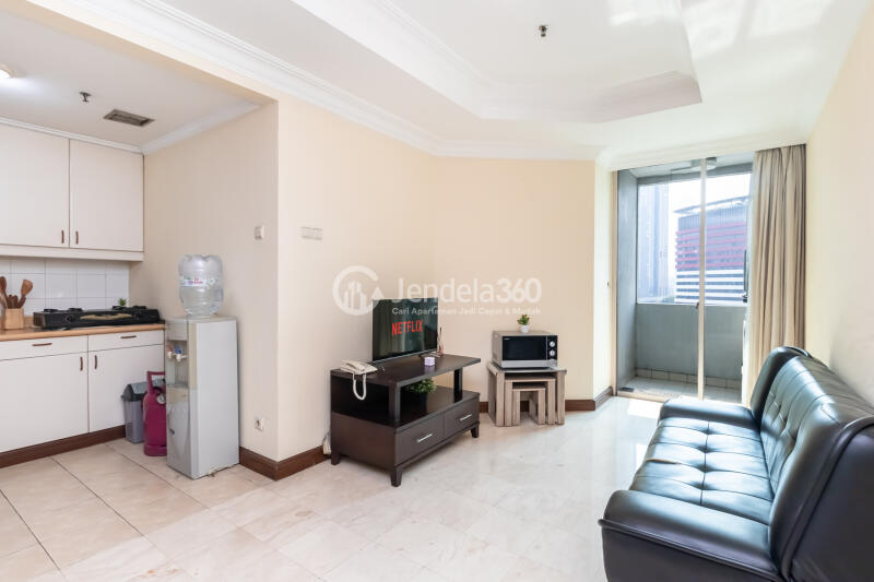 Living Room Low Floor 1BR Apartment with  View at Puri Imperium Apartmentjl Kuningan Madya kav 5 GunturSetiabudi jaksel