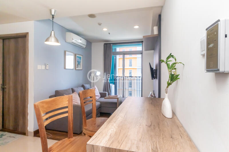 Living Room 1BR Apartment with  View at Pejaten Park Residence