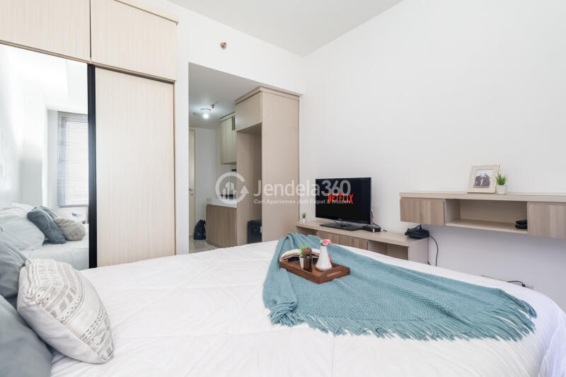 Bedroom Studio M Town Residence Serpong Apartment at High Floor