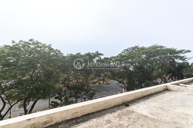 Balcony Stylish Studio Apartment at Ancol Mansion Apartment Tower Pacific Ocean