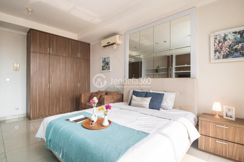 Bedroom Stylish Studio Apartment at Ancol Mansion Apartment Tower Pacific Ocean