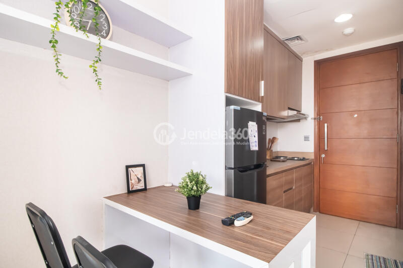 Living Room Stylish Studio Apartment at Ancol Mansion Apartment Tower Pacific Ocean