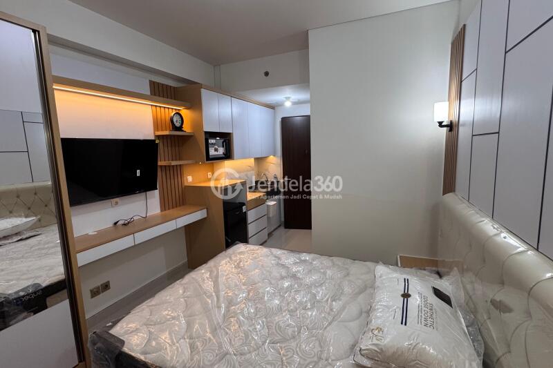 Bedroom Fancy Studio Apartment at Transpark Cibubur Apartment Low Floor