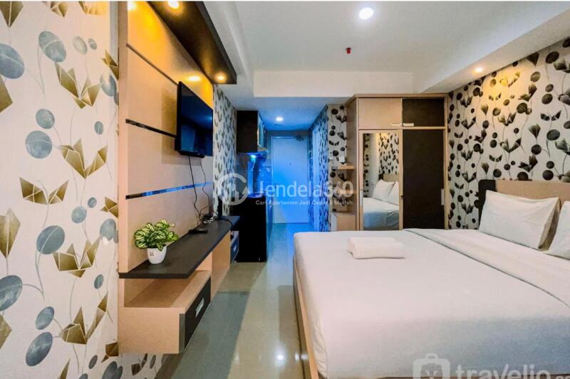 Bedroom Low Floor Studio Apartment with - View at Tamansari Skylounge Makassar Apartment