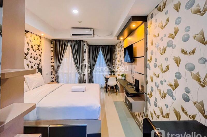 Bedroom Low Floor Studio Apartment with - View at Tamansari Skylounge Makassar Apartment