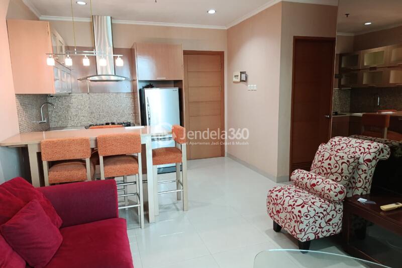Living Room Strategic Location 2BR Apartment at Hamptons Park Apartment High Floor