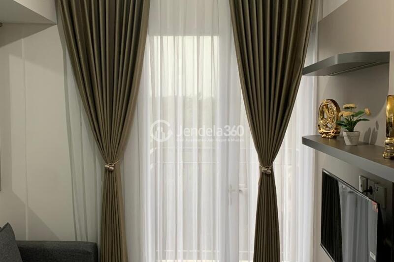 Living Room 2BR Podomoro Golf View Apartment at Low Floor