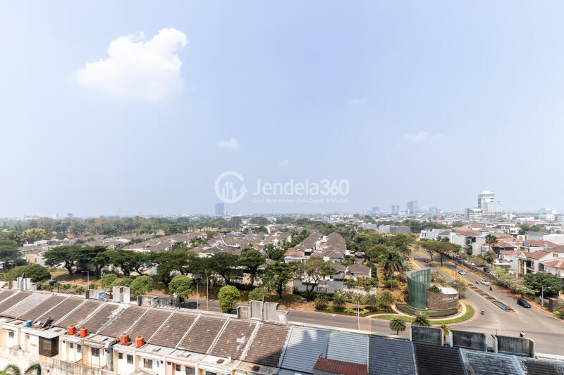 Balcony Studio Apartment with city View at M Town Residence Serpong