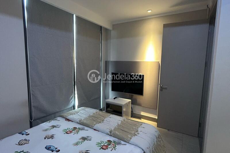 Bedroom 1 Restful 3BR Apartment Middle Floor with City View at Menara Jakarta Apartment