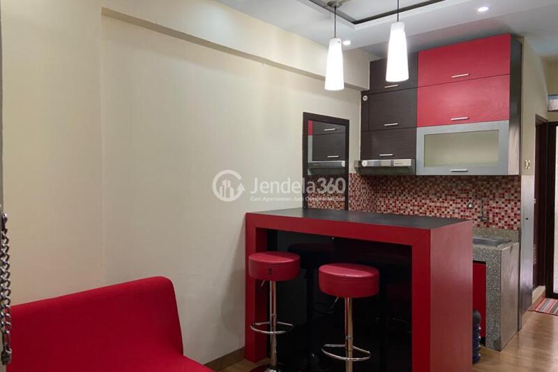 Living Room Elegant 1BR Apartment at Gateway Apartment Cicadas Tower Sapphire