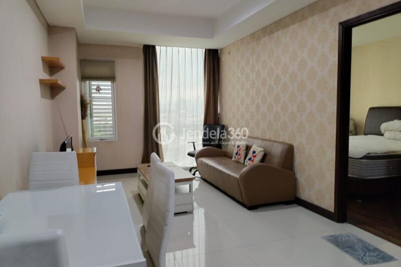 Living Room 1BR AKR Gallery West Residence Apartment at Tower AKR Residence