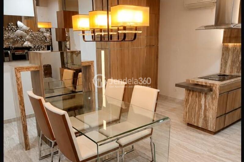 Dining Room Strategic Location 2BR Apartment High Floor with City View at AKR Gallery West Residence