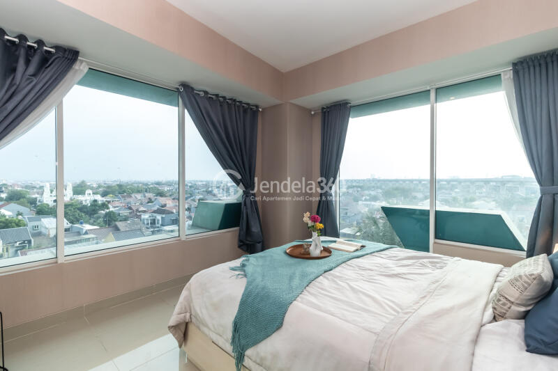 Bedroom 1 2BR Apartment with  View at Grand Kamala Lagoon Apartment