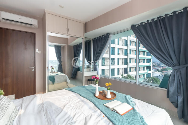 Bedroom 1 2BR Apartment with  View at Grand Kamala Lagoon Apartment