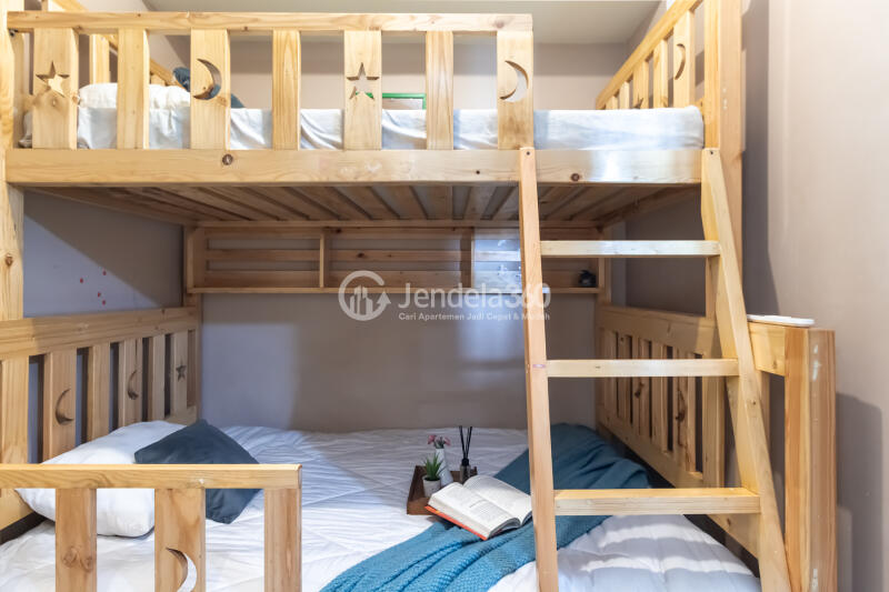 Bedroom 2 Low Floor 2BR Apartment with  View at The 18Th Residence Taman Rasuna