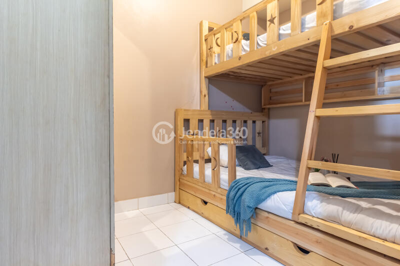 Bedroom 2 Low Floor 2BR Apartment with  View at The 18Th Residence Taman Rasuna