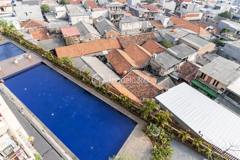 Balcony 2BR Apartment with  View at Puri Park View Apartment