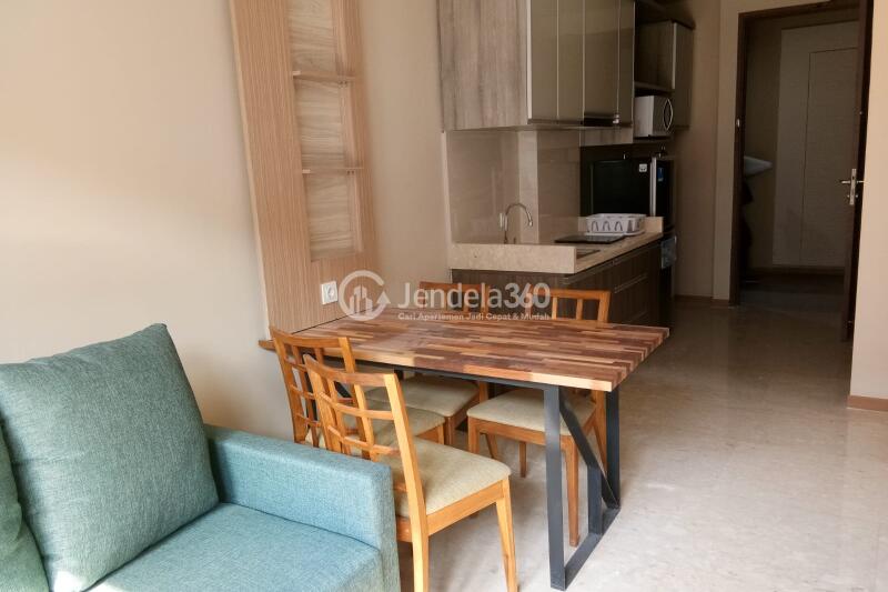 Living Room 1BR Apartment with  View at Grande Valore Condominium