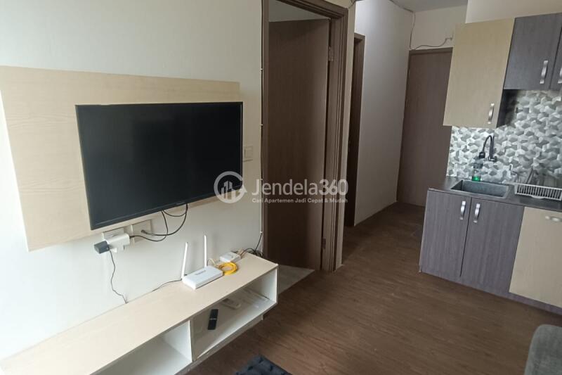 Living Room 2BR Podomoro Golf View Apartment at Low Floor