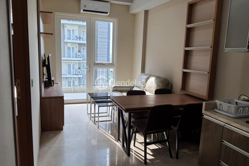 Living Room 1BR Apartment with  View at Grande Valore Condominium